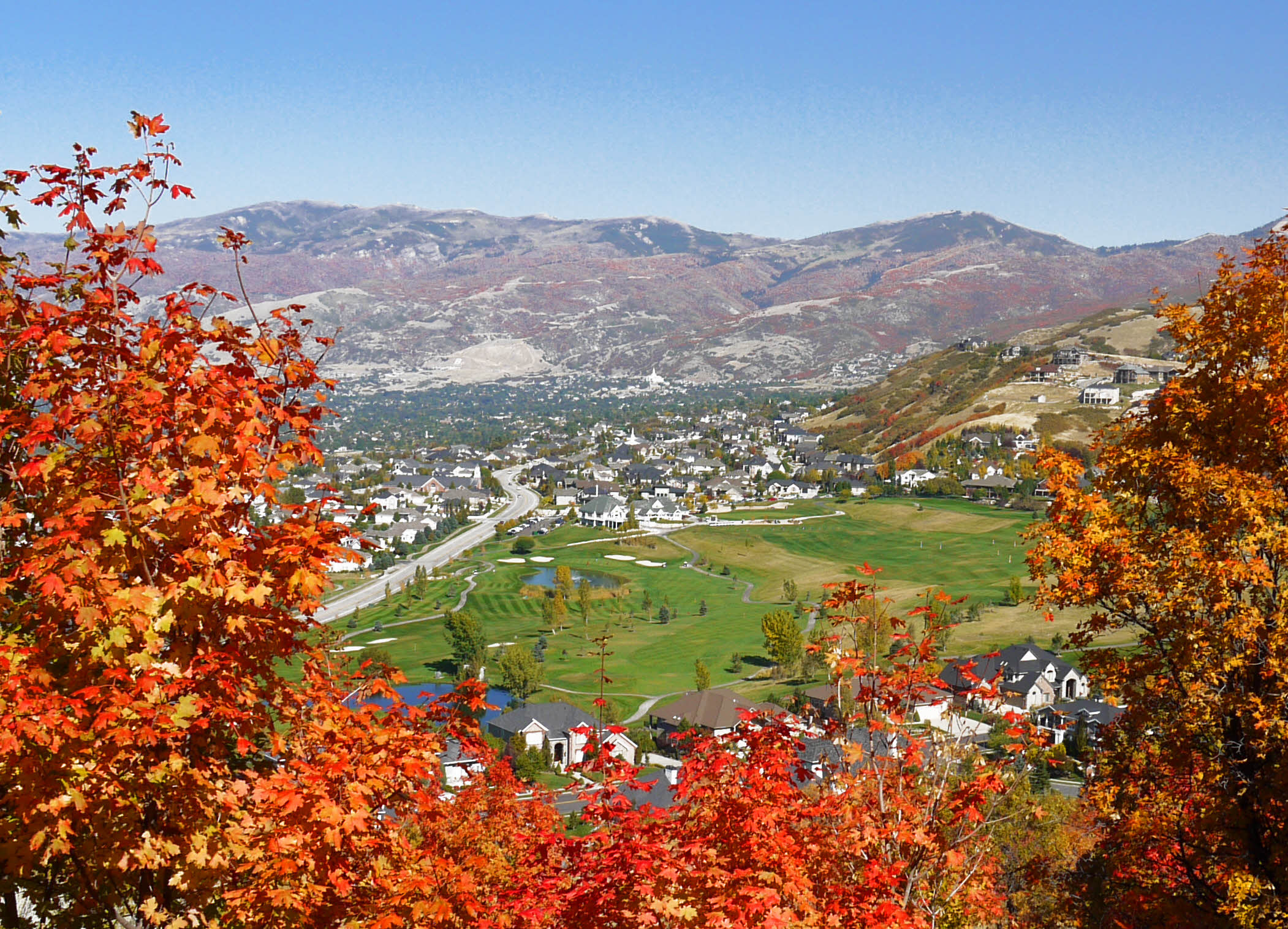 Golf Course and Temple View from Wild Rose Loop